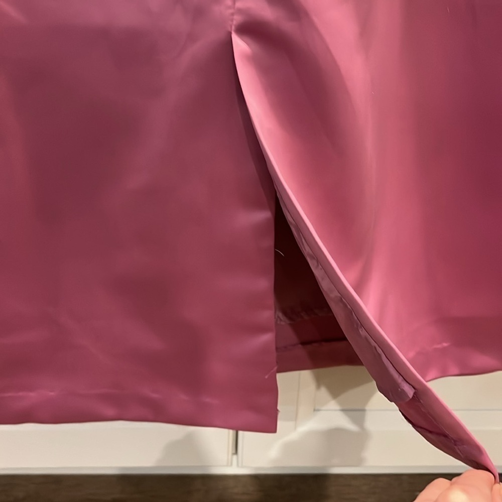 ANTHONY RICHARDS vintage mauve full length dress, size 16 - Picture 7 of 7